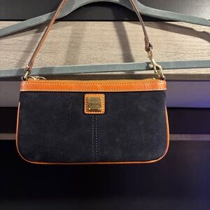 Dooney & Bourke Black and Tan Clutch